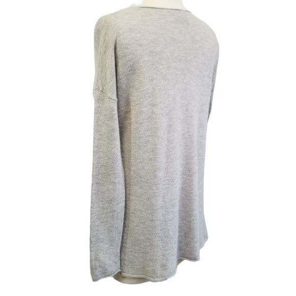 Aritzia Babaton Wool Blend Erin V Neck Sweater in Light Gray Womens Size XXS - Picture 6 of 9